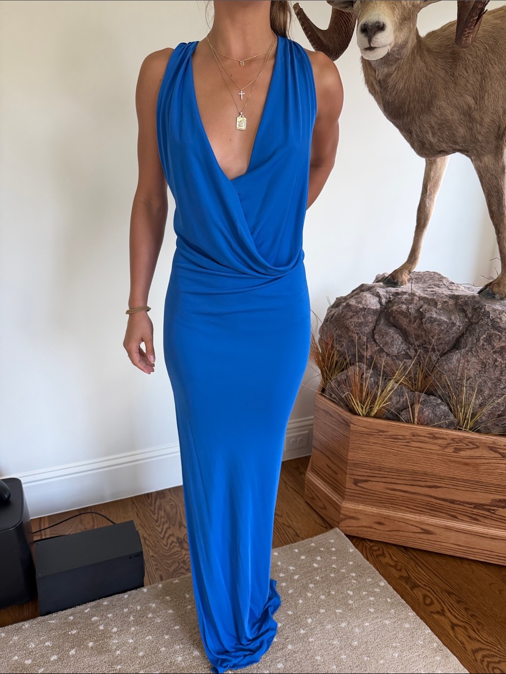 Vintage Stella McCartney Draped Maxi Dress, IT 38 nwot